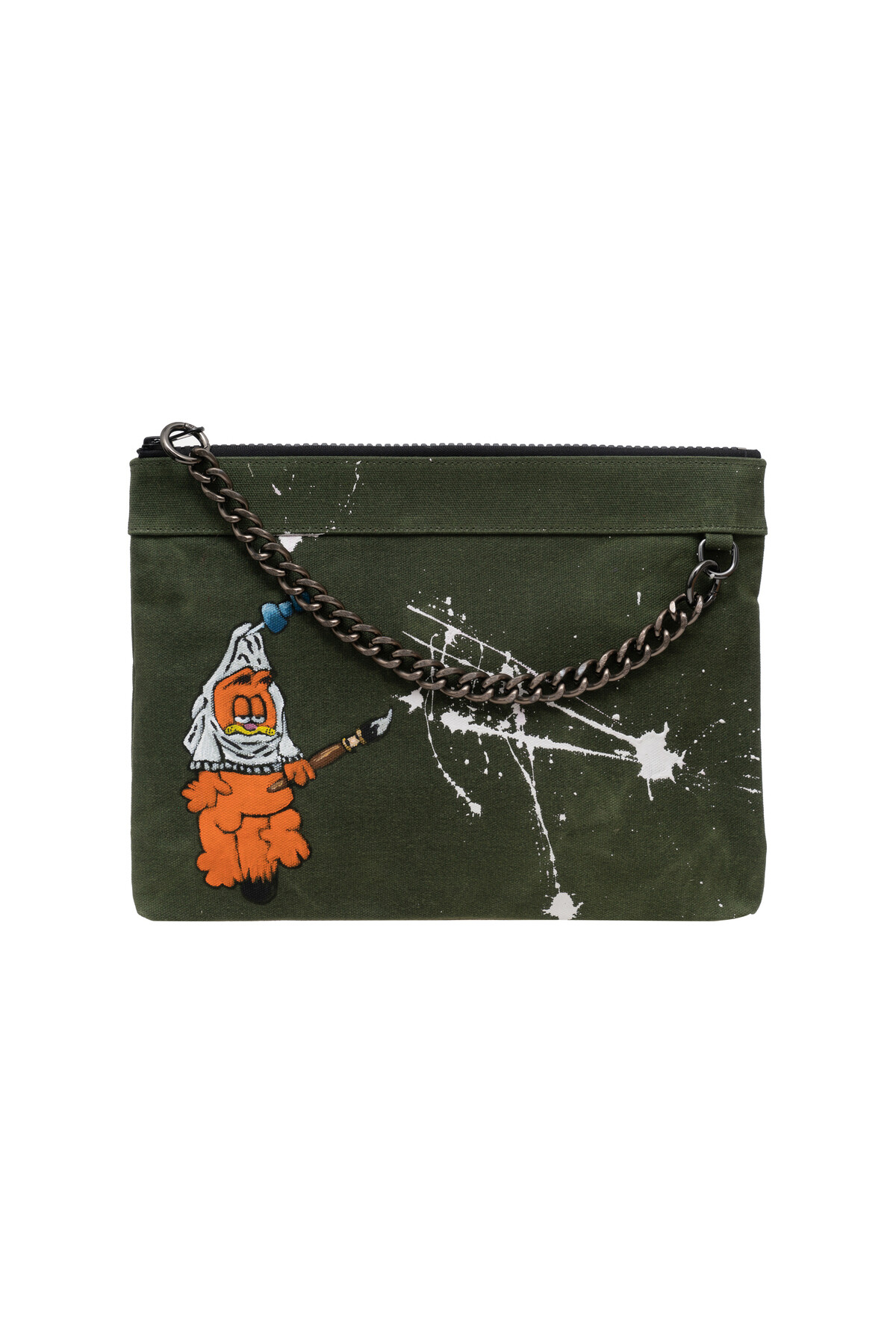 Cartoon Works Canvas Clutch