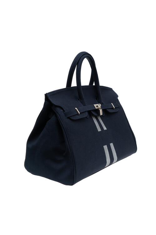 Grande Lacivert Canvas Çanta