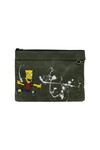 Cartoon Works Canvas Clutch