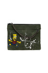 Cartoon Works Canvas Clutch